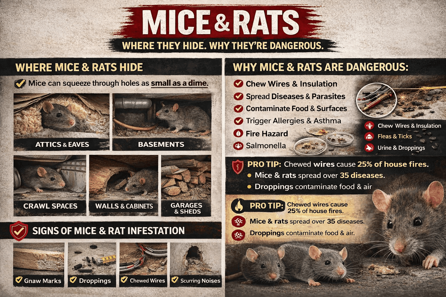 mice-rats-education-card.webp Educational rodent infographic showing where mice and rats hide, signs of infestation, and the dangers they cause inside a home.
